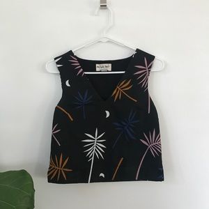 Mireia Ruiz tropical print tank